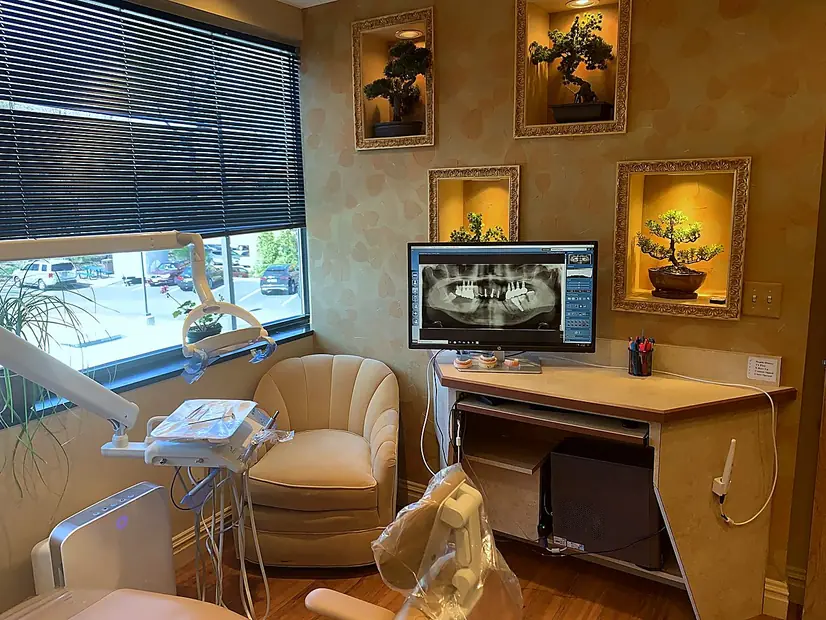 A treatment room at the Kurpis Center, ready for a patient.